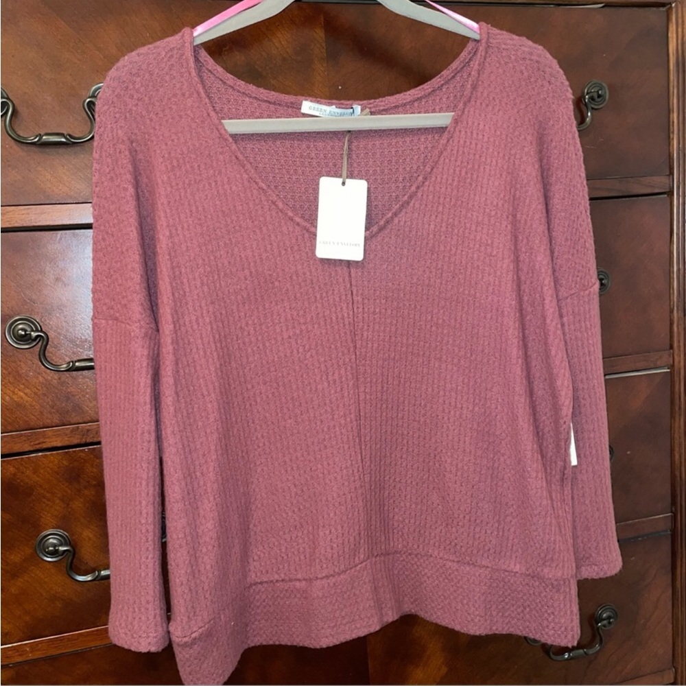 Green Envelope women’s oversized top